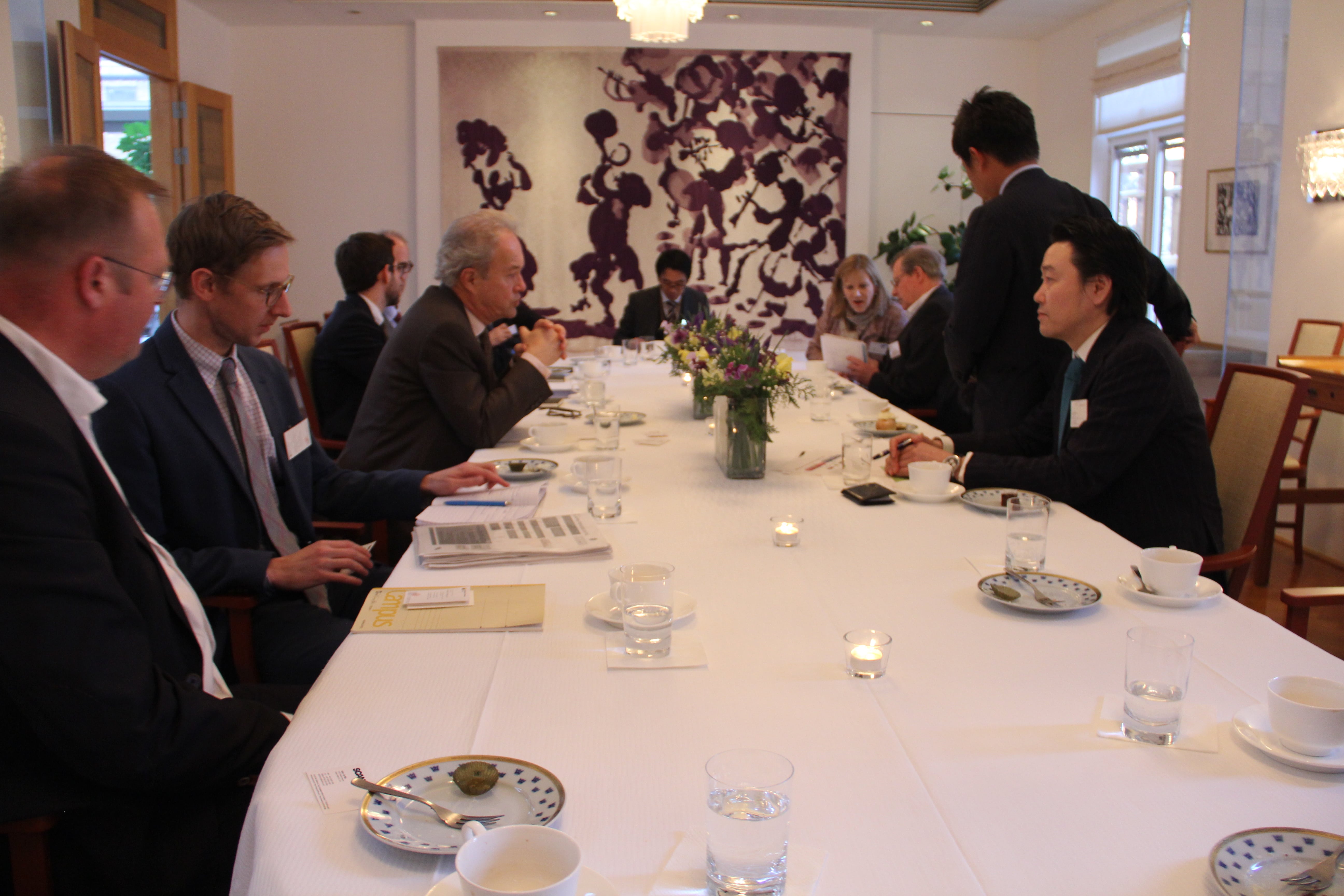 A table of participants